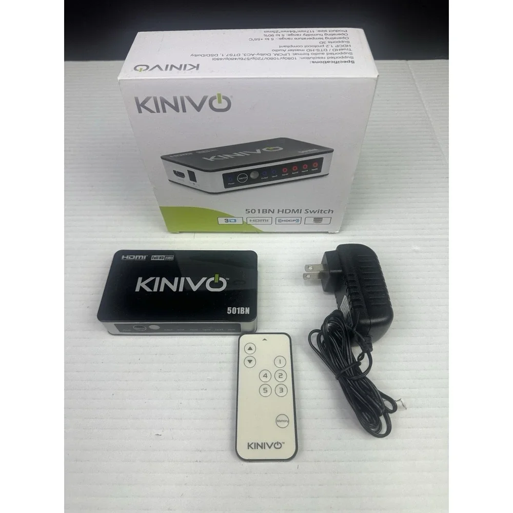 KINIVO 501BN HDMI SWITCH 1080P